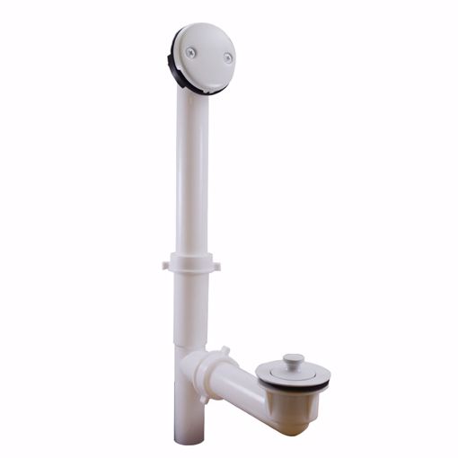 Picture of Polar White Two-Hole Lift and Turn Bath Waste Kit, Tubular Full Kit, PVC