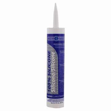 Picture of 10.1 oz. 100% Clear Silicone Caulk, Carton of 12