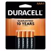 Picture of Duracell Coppertop AAA Alkaline Batteries, 4 Pack