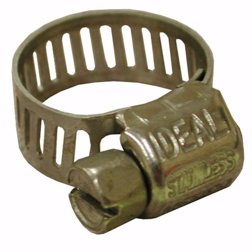 Picture of 5/16" - 7/8" Micro Size Gear Clamp with 5/16" Band, Part Stainless, Box of 10