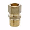 Picture of 5/8" x 1/2" Brass Compression x MIP Connector