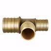 Picture of 1" x 3/4" x 3/4" F1807 Brass PEX Reducing Tee, Bag of 25