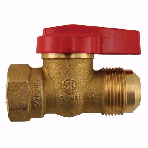 Picture of 5/8” Flare x 3/4" FIP Gas Ball Valve