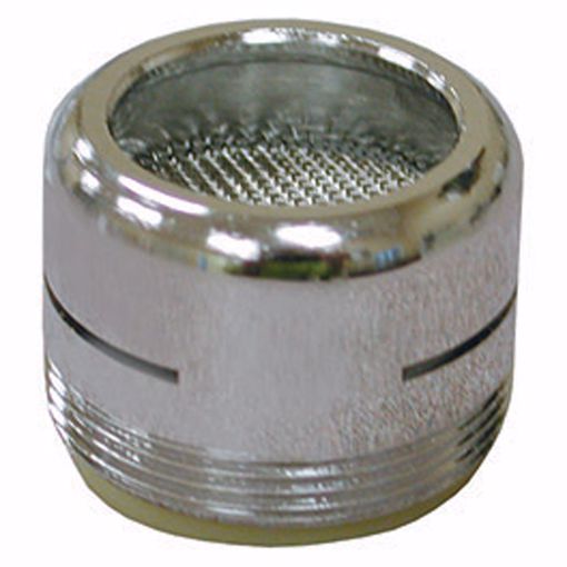 Picture of Chrome Plated Dual Thread 15/16"-27 Male x 55/64"-27 Female Slotted Full Flow Aerator