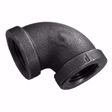 Picture of 3/8" Black Iron 90° Elbow, Banded