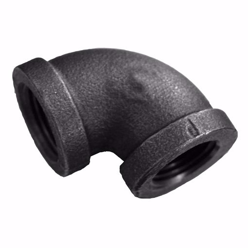 Picture of 1-1/4" Black Iron 90° Elbow, Banded