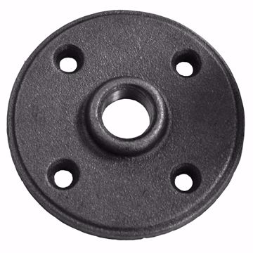 Picture of 1-1/2" Black Iron Floor Flange