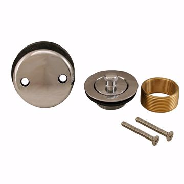 Picture of Chrome Plated Two-Hole Lift and Turn Tub Drain Trim Kit