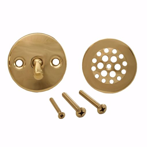 Picture of Polished Brass Two-Hole Trip Lever Tub Drain Trim