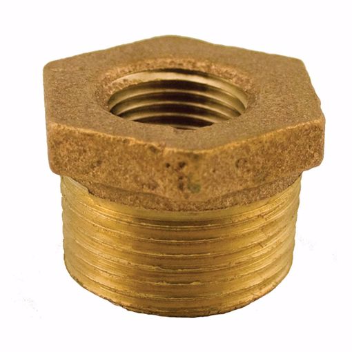 Picture of 3/4" x 1/8" Bronze Hex Bushing