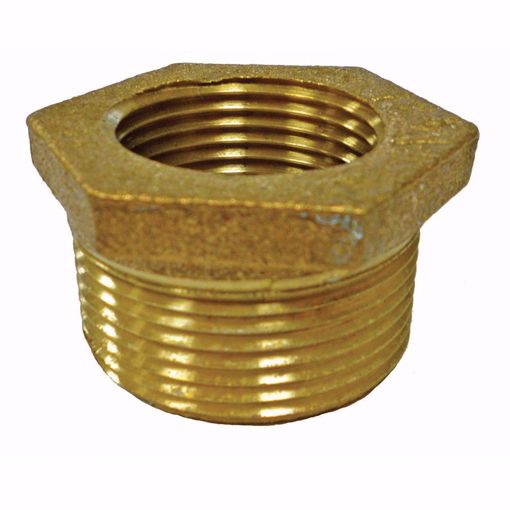 Picture of 1-1/2" x 3/8" Bronze Hex Bushing