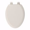 Picture of Biscuit Deluxe Molded Wood Toilet Seat, Closed Front with Cover, Elongated