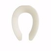 Picture of Bone Plastic Toilet Seat, Open Front less Cover, Self-Sustaining Check Hinges, Elongated