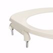 Picture of Bone Plastic Toilet Seat, Open Front less Cover, Self-Sustaining Check Hinges, Elongated