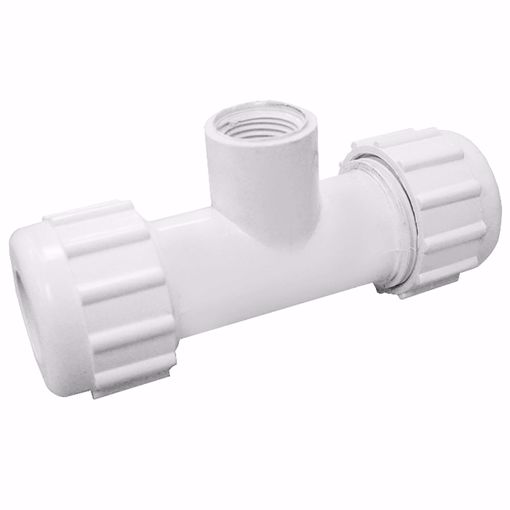 Picture of 1-1/4" PVC Compression Tee