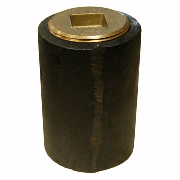 Picture of 3" Plain End Cast Iron Cleanout-Short Pattern with 2-1/2" Countersunk Southern Code Plug - 3-5/8" Height