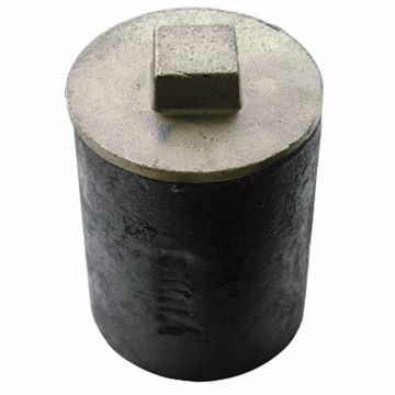 Picture of 3" Service Weight Cleanout Ferrule With 2-1/2" New Orleans Code Plug - 4" Height