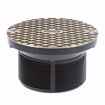 Picture of 3" x 4" LevelBest® Complete Pipe Fit Cleanout System with 3-1/2" Plastic Spud and 5" Nickel Bronze Cover