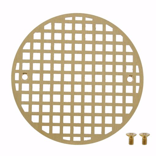 Picture of 6" Polished Brass Round Cast Coverall Strainer