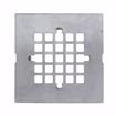 Picture of 4-1/4" Polished Stainless Steel Square Strainer, Snap-In