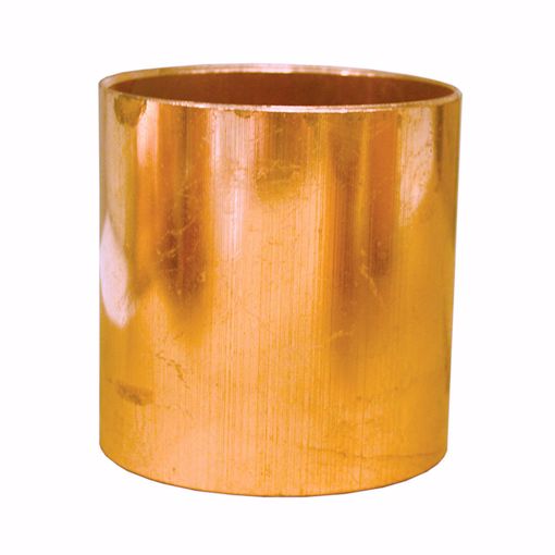 Picture of 3/4" C x C Wrot Copper Coupling Less Stop