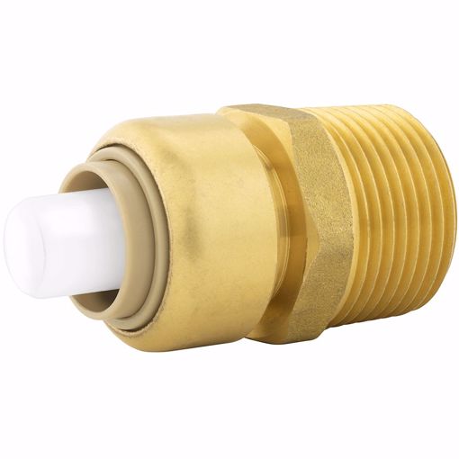 Picture of 1/2" x 3/4" MPT PlumBite® Push On Reducing Adapter, Bag of 1