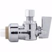 Picture of 1/2" x 3/8" OD COMP PlumBite® Push On Supply Stop, Angle, Bag of 1