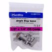 Picture of 1/2" x 1/4" OD COMP PlumBite® Push On Supply Stop, Angle, Bag of 1