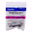 Picture of 1/2" x 1/4" OD COMP PlumBite® Push On Supply Stop, Straight, Bag of 1