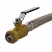 Picture of 3/4" x 3/4" FIP x 18" PlumBite® Push On Water Heater Connector with Ball Valve