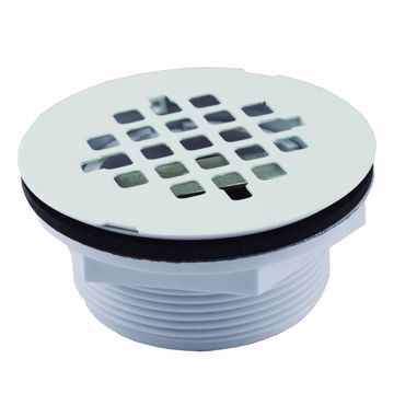 Picture of 2 ABS WHITE BODY&STR NC SHOWER DRAIN