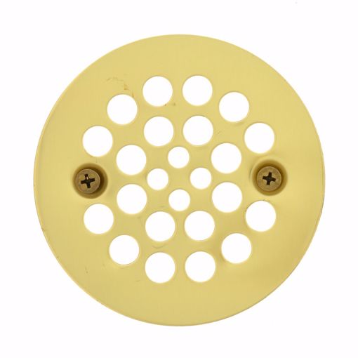 Picture of 4-1/4" Polished Brass Replacement Strainer with Screws