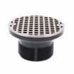 Picture of 4" LevelBest® Complete Heavy Duty Drain System with 3" Plastic Spud and 5" Nickel Bronze Strainer