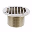 Picture of 4" LevelBest® Complete Heavy Duty Drain System with 3" Metal Spud and 5" Nickel Bronze Strainer