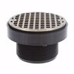 Picture of 4" LevelBest® Complete Heavy Duty Slab Drain System with 3" Plastic Spud and 5" Nickel Bronze Strainer