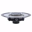 Picture of 2" Heavy Duty PVC Drain Base with 3-1/2" Metal Spud ands 5" Chrome Plated Strainer