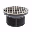 Picture of 4" LevelBest® Complete Pipe Fit Drain System with 3-1/2" Plastic Spud and 5" Nickel Bronze Strainer