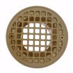 Picture of 2" PVC Shower Drain with 2" Brass Spud and 4" Round Polished Brass Strainer