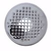 Picture of 2" PVC Shower Drain with 2" Brass Spud and 6" Round Chrome Plated Strainer