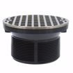 Picture of 2" Heavy Duty PVC Drain Base with 3-1/2" Plastic Spud and 5" Nickel Bronze Strainer