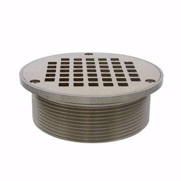 Picture of 4" IPS Metal Spud with 5" Nickel Bronze Round Strainer