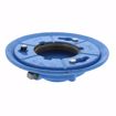 Picture of 2" IPS Code Blue Floor Drain with 9" Pan and 4" Nickel Bronze Round Strainer - Height 3-1/4" - 4"