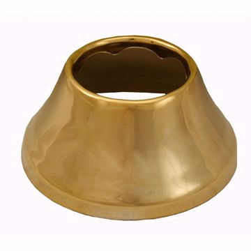 Picture of Polished Brass Escutcheon 1-1/2" Tubular Bell Pattern 3" OD