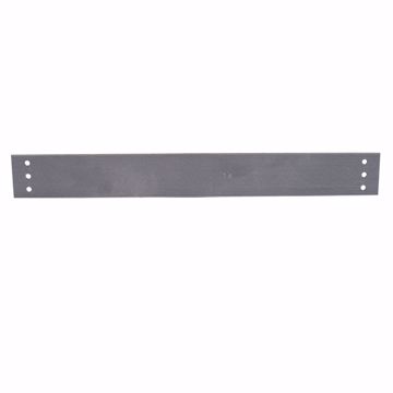 Picture of 1-1/2" x 6" Galvanized Steel F.H.A. Strap with 3 Holes Vertically Aligned, 16 Gauge, Box of 50