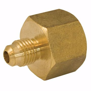 Picture of 3/8" x 1/4" Brass Flare x FIP Coupling