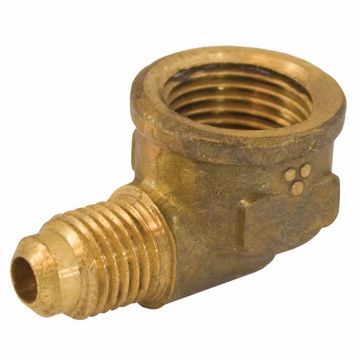 Picture of 3/8" x 1/4" Brass Flare x FIP 90° Elbow