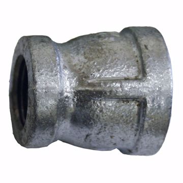 Picture of 3/4" x 1/2" Galvanized Iron Reducing Coupling, Banded