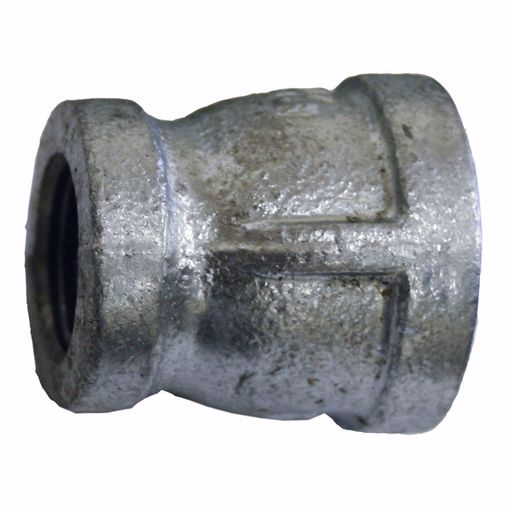 Picture of 3/4" x 1/4" Galvanized Iron Reducing Coupling, Banded