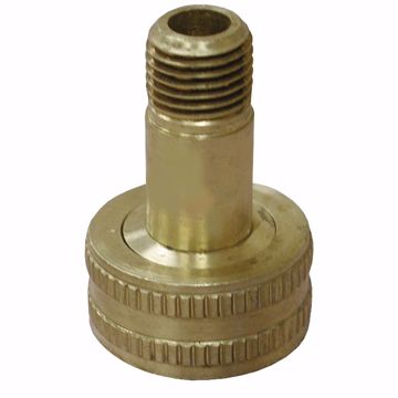 Picture of 1/4" FHT Swivel x 3/4" MPT Brass Garden Hose Adapter