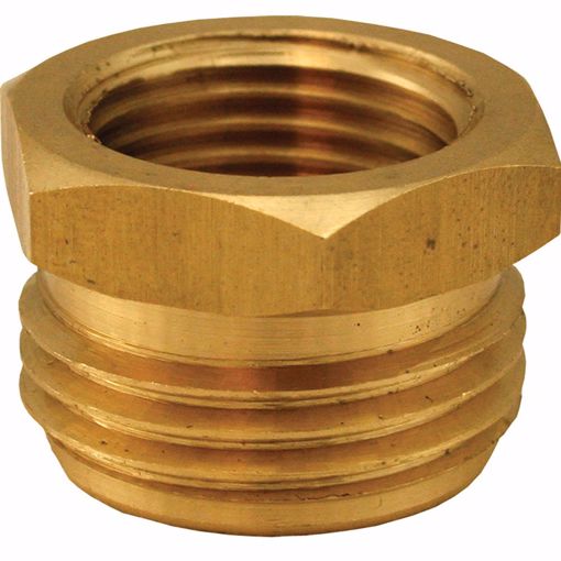 Picture of 3/4" MHT x 1/2" FPT Brass Garden Hose Adapter, Lead Free